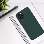 Laptop, Telefoane si Tablete - Telefoane mobile si accesorii - Accesorii Telefoane - Huse telefoane - Husa Kwmobile pentru iPhone 12/12 Pro, protectie la socuri, silicon, verde - Infinity.ro