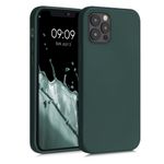 Laptop, Telefoane si Tablete - Telefoane mobile si accesorii - Accesorii Telefoane - Huse telefoane - Husa Kwmobile pentru iPhone 12/12 Pro, protectie la socuri, silicon, verde - Infinity.ro