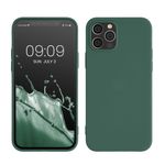 Laptop, Telefoane si Tablete - Telefoane mobile si accesorii - Accesorii Telefoane - Huse telefoane - Husa Kwmobile pentru iPhone 12/12 Pro, incarcare wireless, silicon, verde - Infinity.ro
