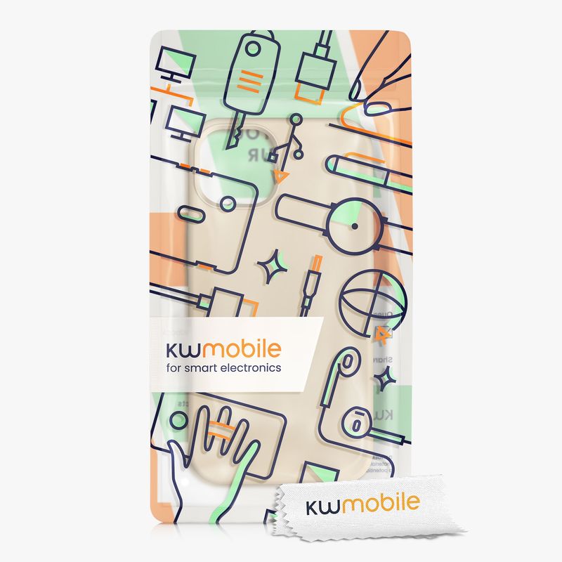 Laptop, Telefoane si Tablete - Telefoane mobile si accesorii - Accesorii Telefoane - Huse telefoane - Husa Kwmobile pentru iPhone 13, anti-alunecare, silicon, bej - Infinity.ro