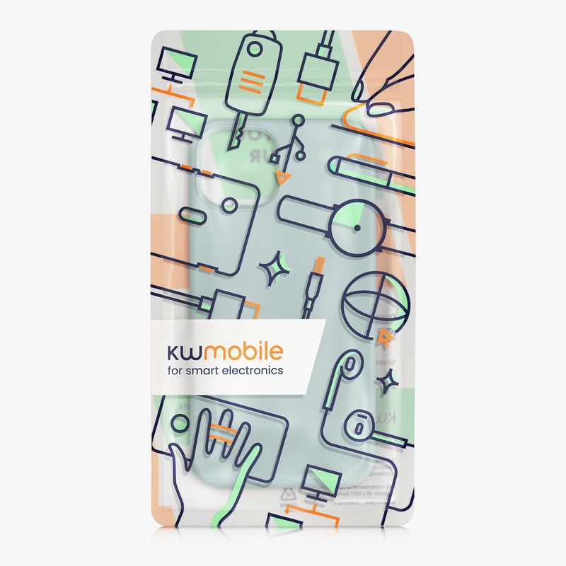Laptop, Telefoane si Tablete - Telefoane mobile si accesorii - Accesorii Telefoane - Huse telefoane - Husa Kwmobile pentru iPhone 13, anti-alunecare, silicon, verde - Infinity.ro