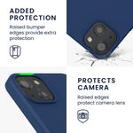 Laptop, Telefoane si Tablete - Telefoane mobile si accesorii - Accesorii Telefoane - Huse telefoane - Husa Kwmobile pentru iPhone 13, protectie la socuri, silicon, albastru - Infinity.ro