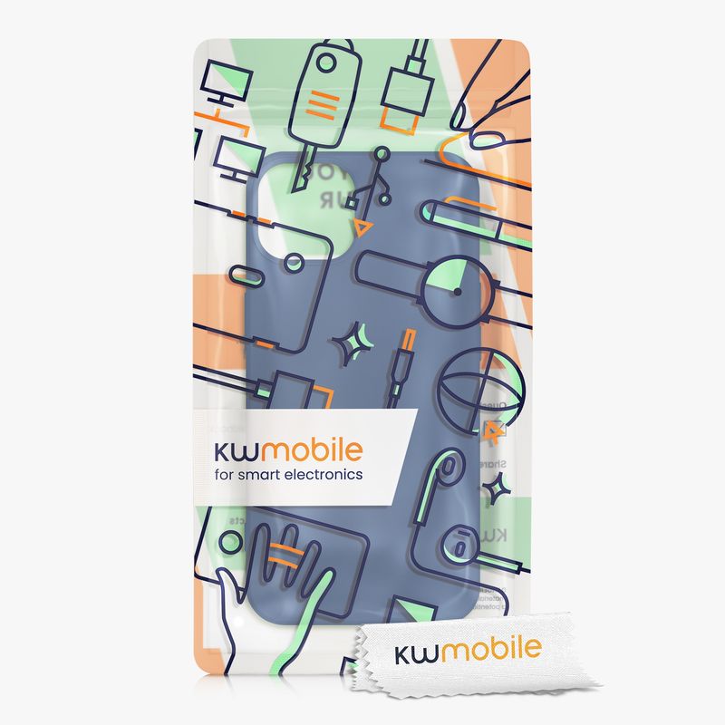 Laptop, Telefoane si Tablete - Telefoane mobile si accesorii - Accesorii Telefoane - Huse telefoane - Husa Kwmobile pentru iPhone 13, protectie la socuri, silicon, albastru - Infinity.ro