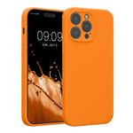 Laptop, Telefoane si Tablete - Telefoane mobile si accesorii - Accesorii Telefoane - Huse telefoane - Husa Kwmobile pentru iPhone 14 Pro Max, anti-alunecare, silicon, portocaliu - Infinity.ro