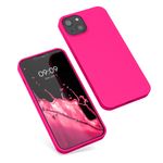 Laptop, Telefoane si Tablete - Telefoane mobile si accesorii - Accesorii Telefoane - Huse telefoane - Husa Kwmobile pentru iPhone 13, protectie la socuri, silicon, roz - Infinity.ro