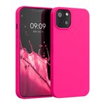 Laptop, Telefoane si Tablete - Telefoane mobile si accesorii - Accesorii Telefoane - Huse telefoane - Husa Kwmobile pentru iPhone 13, protectie la socuri, silicon, roz - Infinity.ro
