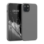 Laptop, Telefoane si Tablete - Telefoane mobile si accesorii - Accesorii Telefoane - Huse telefoane - Husa Kwmobile pentru iPhone 13, protectie la socuri, silicon, gri - Infinity.ro