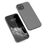 Laptop, Telefoane si Tablete - Telefoane mobile si accesorii - Accesorii Telefoane - Huse telefoane - Husa Kwmobile pentru iPhone 13, protectie la socuri, silicon, gri - Infinity.ro