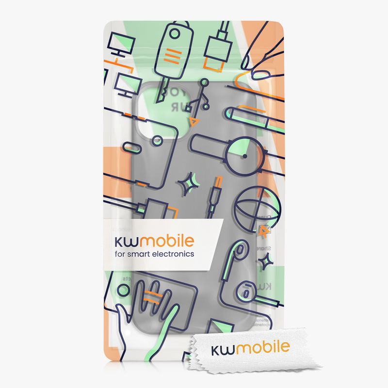 Laptop, Telefoane si Tablete - Telefoane mobile si accesorii - Accesorii Telefoane - Huse telefoane - Husa Kwmobile pentru iPhone 13, protectie la socuri, silicon, gri - Infinity.ro