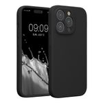 Laptop, Telefoane si Tablete - Telefoane mobile si accesorii - Accesorii Telefoane - Huse telefoane - Husa Kwmobile pentru iPhone 14 Pro, anti-alunecare, silicon, negru - Infinity.ro