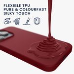 Laptop, Telefoane si Tablete - Telefoane mobile si accesorii - Accesorii Telefoane - Huse telefoane - Husa Kwmobile pentru iPhone 14 Pro, incarcare wireless, silicon, mov, bordo - Infinity.ro