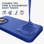 Laptop, Telefoane si Tablete - Telefoane mobile si accesorii - Accesorii Telefoane - Huse telefoane - Husa Kwmobile pentru iPhone 14 Pro, incarcare wireless, silicon, albastru baltic - Infinity.ro