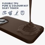 Laptop, Telefoane si Tablete - Telefoane mobile si accesorii - Accesorii Telefoane - Huse telefoane - Husa Kwmobile pentru iPhone 14 Pro, incarcare wireless, silicon, maro - Infinity.ro