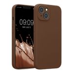 Laptop, Telefoane si Tablete - Telefoane mobile si accesorii - Accesorii Telefoane - Huse telefoane - Husa Kwmobile pentru iPhone 14, anti-alunecare, silicon, maro - Infinity.ro