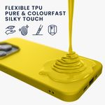 Laptop, Telefoane si Tablete - Telefoane mobile si accesorii - Accesorii Telefoane - Huse telefoane - Husa Kwmobile pentru iPhone 14 Pro, incarcare wireless, silicon, galben - Infinity.ro