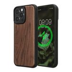 Laptop, Telefoane si Tablete - Telefoane mobile si accesorii - Accesorii Telefoane - Huse telefoane - Husa Kwmobile pentru iPhone 15 Pro Max, compatibilitate MagSafe, lemn, TPU, maro - Infinity.ro