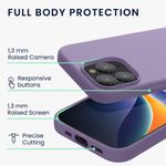 Laptop, Telefoane si Tablete - Telefoane mobile si accesorii - Accesorii Telefoane - Huse telefoane - Husa Kwmobile pentru iPhone 15 Pro Max, incarcare wireless, silicon, mov violet - Infinity.ro