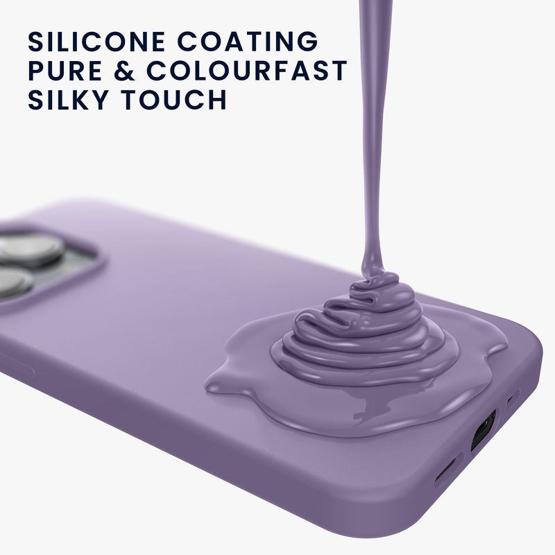 Laptop, Telefoane si Tablete - Telefoane mobile si accesorii - Accesorii Telefoane - Huse telefoane - Husa Kwmobile pentru iPhone 15 Pro Max, incarcare wireless, silicon, mov violet - Infinity.ro
