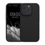 Laptop, Telefoane si Tablete - Telefoane mobile si accesorii - Accesorii Telefoane - Huse telefoane - Husa Kwmobile pentru iPhone 15 Pro Max, incarcare wireless, silicon, negru - Infinity.ro