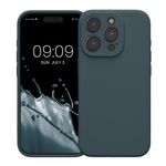Laptop, Telefoane si Tablete - Telefoane mobile si accesorii - Accesorii Telefoane - Huse telefoane - Husa Kwmobile pentru iPhone 15 Pro, anti-alunecare, silicon, gri - Infinity.ro