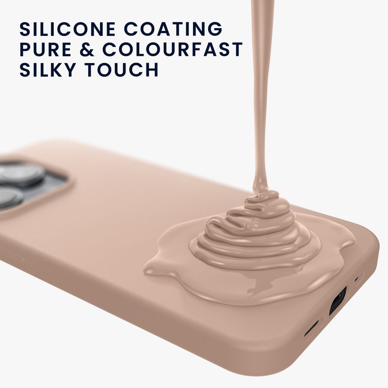 Laptop, Telefoane si Tablete - Telefoane mobile si accesorii - Accesorii Telefoane - Huse telefoane - Husa Kwmobile pentru iPhone 15 Pro Max, incarcare wireless, silicon, roz prafuit - Infinity.ro