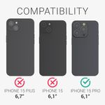 Laptop, Telefoane si Tablete - Telefoane mobile si accesorii - Accesorii Telefoane - Huse telefoane - Husa Kwmobile pentru iPhone 15 Pro, anti-alunecare, lemn, TPU, aspect maro - Infinity.ro