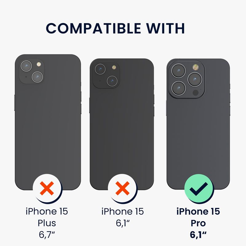 Laptop, Telefoane si Tablete - Telefoane mobile si accesorii - Accesorii Telefoane - Huse telefoane - Husa Kwmobile pentru iPhone 15 Pro, compatibilitate MagSafe, lemn, TPU, maro - Infinity.ro