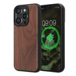 Laptop, Telefoane si Tablete - Telefoane mobile si accesorii - Accesorii Telefoane - Huse telefoane - Husa Kwmobile pentru iPhone 15 Pro, compatibilitate MagSafe, lemn, TPU, maro - Infinity.ro