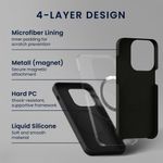 Laptop, Telefoane si Tablete - Telefoane mobile si accesorii - Accesorii Telefoane - Huse telefoane - Husa Kwmobile pentru iPhone 15 Pro, compatibilitate MagSafe, silicon, negru - Infinity.ro