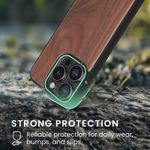 Laptop, Telefoane si Tablete - Telefoane mobile si accesorii - Accesorii Telefoane - Huse telefoane - Husa Kwmobile pentru iPhone 15 Pro, compatibilitate MagSafe, lemn, TPU, maro - Infinity.ro