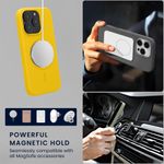 Laptop, Telefoane si Tablete - Telefoane mobile si accesorii - Accesorii Telefoane - Huse telefoane - Husa Kwmobile pentru iPhone 15 Pro, compatibilitate MagSafe, silicon, galben - Infinity.ro