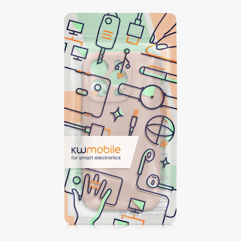 Laptop, Telefoane si Tablete - Telefoane mobile si accesorii - Accesorii Telefoane - Huse telefoane - Husa Kwmobile pentru iPhone 15 Pro, anti-alunecare, silicon, roz prafuit - Infinity.ro