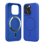 Laptop, Telefoane si Tablete - Telefoane mobile si accesorii - Accesorii Telefoane - Huse telefoane - Husa Kwmobile pentru iPhone 15 Pro, compatibilitate MagSafe, silicon, albastru - Infinity.ro