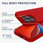 Laptop, Telefoane si Tablete - Telefoane mobile si accesorii - Accesorii Telefoane - Huse telefoane - Husa Kwmobile pentru iPhone 15 Pro, incarcare wireless, silicon, rosu - Infinity.ro