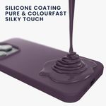 Laptop, Telefoane si Tablete - Telefoane mobile si accesorii - Accesorii Telefoane - Huse telefoane - Husa Kwmobile pentru iPhone 15 Pro, incarcare wireless, silicon, iris - Infinity.ro