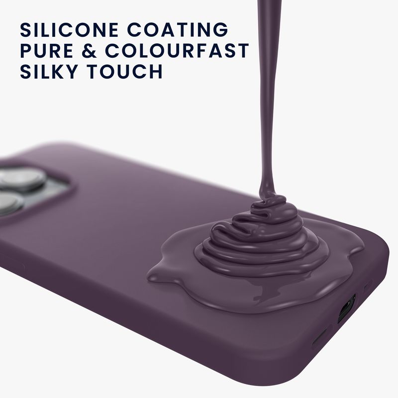Laptop, Telefoane si Tablete - Telefoane mobile si accesorii - Accesorii Telefoane - Huse telefoane - Husa Kwmobile pentru iPhone 15 Pro, incarcare wireless, silicon, iris - Infinity.ro