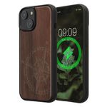 Laptop, Telefoane si Tablete - Telefoane mobile si accesorii - Accesorii Telefoane - Huse telefoane - Husa Kwmobile pentru iPhone 15, compatibilitate MagSafe, lemn, TPU, maro - Infinity.ro