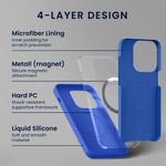 Laptop, Telefoane si Tablete - Telefoane mobile si accesorii - Accesorii Telefoane - Huse telefoane - Husa Kwmobile pentru iPhone 15, compatibilitate MagSafe, silicon, albastru - Infinity.ro