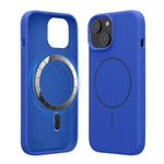 Laptop, Telefoane si Tablete - Telefoane mobile si accesorii - Accesorii Telefoane - Huse telefoane - Husa Kwmobile pentru iPhone 15, compatibilitate MagSafe, silicon, albastru - Infinity.ro