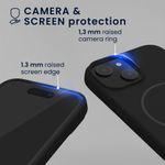 Laptop, Telefoane si Tablete - Telefoane mobile si accesorii - Accesorii Telefoane - Huse telefoane - Husa Kwmobile pentru iPhone 15, compatibilitate MagSafe, silicon, negru - Infinity.ro