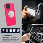 Laptop, Telefoane si Tablete - Telefoane mobile si accesorii - Accesorii Telefoane - Huse telefoane - Husa Kwmobile pentru iPhone 15, compatibilitate MagSafe, silicon, roz - Infinity.ro