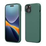 Laptop, Telefoane si Tablete - Telefoane mobile si accesorii - Accesorii Telefoane - Huse telefoane - Husa Kwmobile pentru iPhone 15, incarcare wireless, anti-alunecare, silicon, verde - Infinity.ro