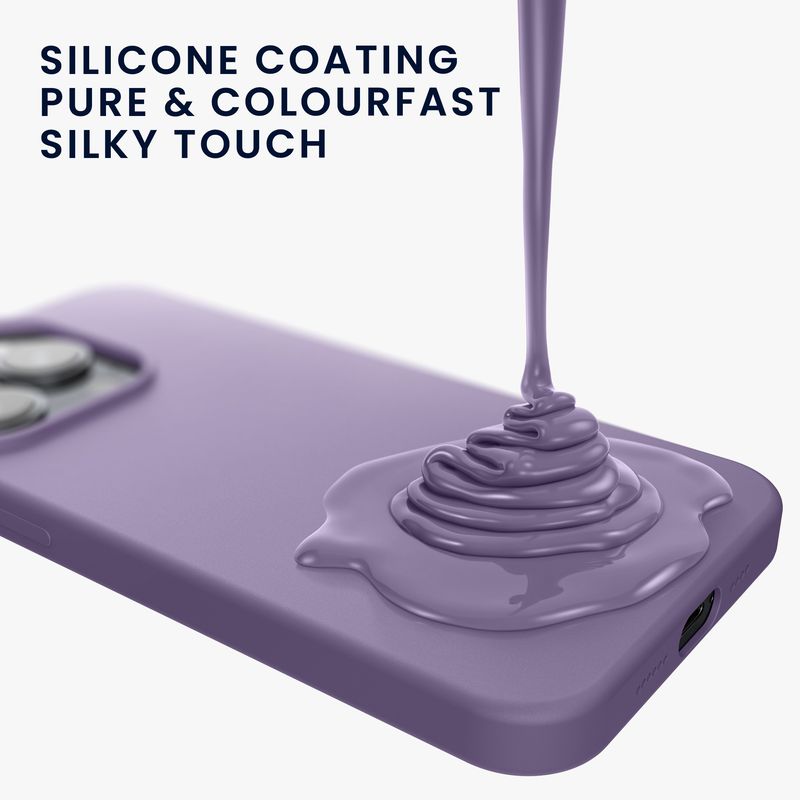 Laptop, Telefoane si Tablete - Telefoane mobile si accesorii - Accesorii Telefoane - Huse telefoane - Husa Kwmobile pentru iPhone 15, incarcare wireless, silicon, mov violet - Infinity.ro