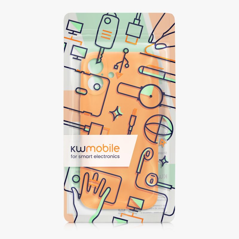 Laptop, Telefoane si Tablete - Telefoane mobile si accesorii - Accesorii Telefoane - Huse telefoane - Husa Kwmobile pentru iPhone 16 Plus, anti-alunecare, silicon, portocaliu - Infinity.ro