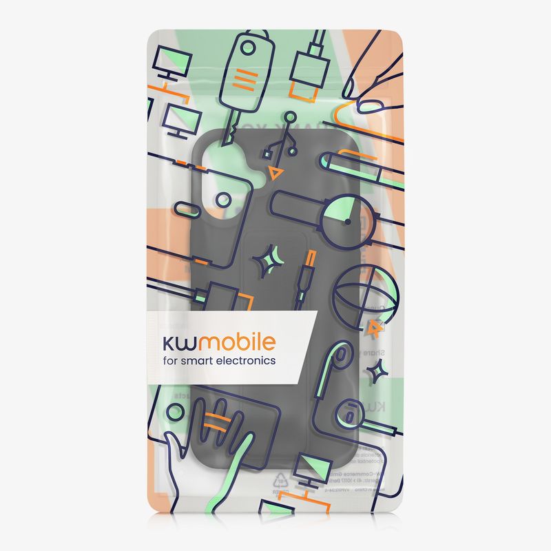 Laptop, Telefoane si Tablete - Telefoane mobile si accesorii - Accesorii Telefoane - Huse telefoane - Husa Kwmobile pentru iPhone 16 Plus, functie stand, silicon, negru - Infinity.ro