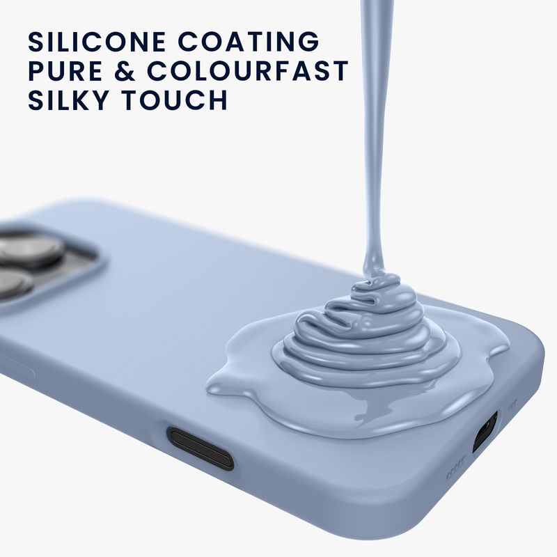 Laptop, Telefoane si Tablete - Telefoane mobile si accesorii - Accesorii Telefoane - Huse telefoane - Husa Kwmobile pentru iPhone 16 Pro Max, anti-alunecare, protectie la socuri, silicon, albastru - Infinity.ro