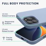 Laptop, Telefoane si Tablete - Telefoane mobile si accesorii - Accesorii Telefoane - Huse telefoane - Husa Kwmobile pentru iPhone 16 Pro Max, anti-alunecare, protectie la socuri, silicon, albastru - Infinity.ro