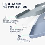 Laptop, Telefoane si Tablete - Telefoane mobile si accesorii - Accesorii Telefoane - Huse telefoane - Husa Kwmobile pentru iPhone 16 Pro Max, anti-alunecare, protectie la socuri, silicon, albastru - Infinity.ro