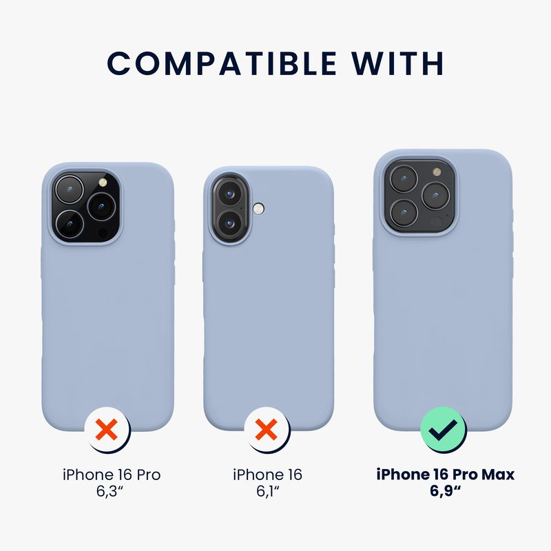 Laptop, Telefoane si Tablete - Telefoane mobile si accesorii - Accesorii Telefoane - Huse telefoane - Husa Kwmobile pentru iPhone 16 Pro Max, anti-alunecare, protectie la socuri, silicon, albastru - Infinity.ro