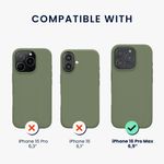 Laptop, Telefoane si Tablete - Telefoane mobile si accesorii - Accesorii Telefoane - Huse telefoane - Husa Kwmobile pentru iPhone 16 Pro Max, anti-alunecare, protectie la socuri, silicon, verde - Infinity.ro